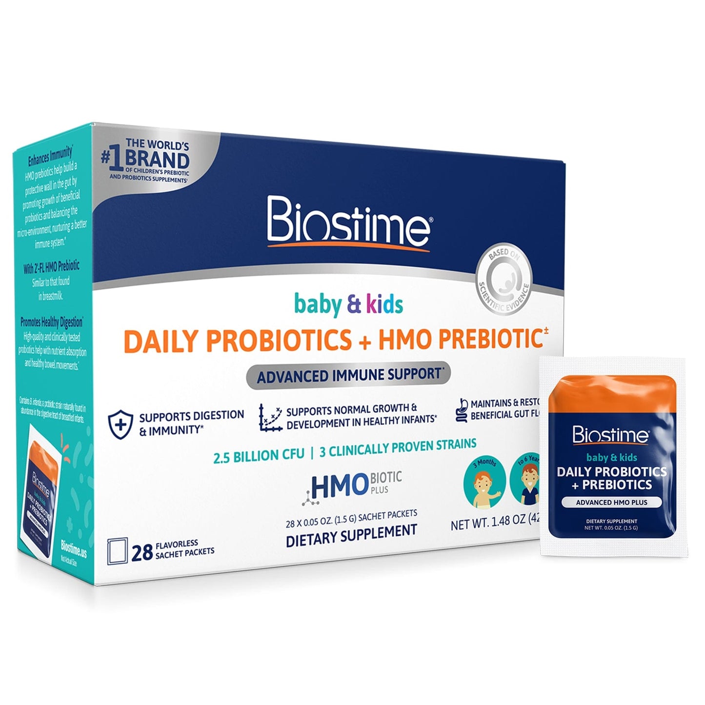 Baby & Kids Daily Probiotics + HMO Prebiotic
