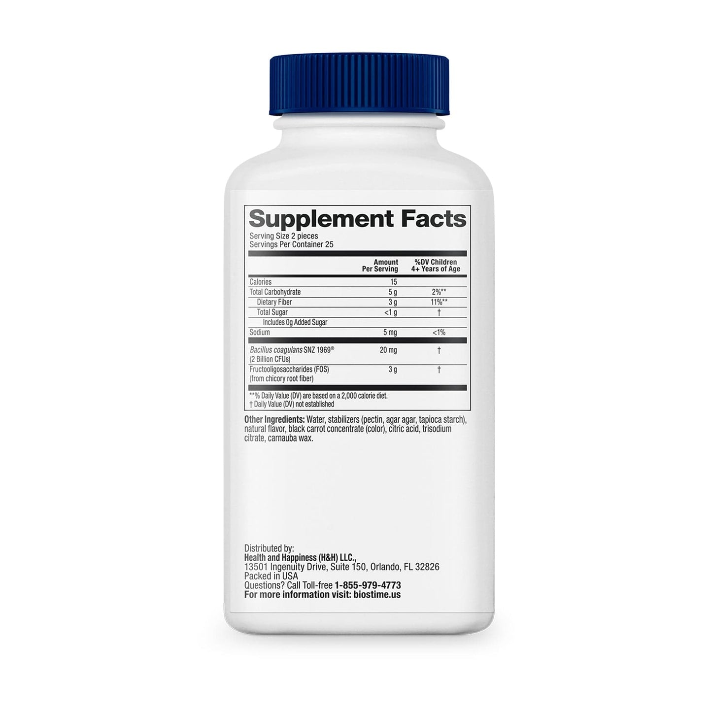 Kids Probiotics & Prebiotic Fiber Fruity Bites