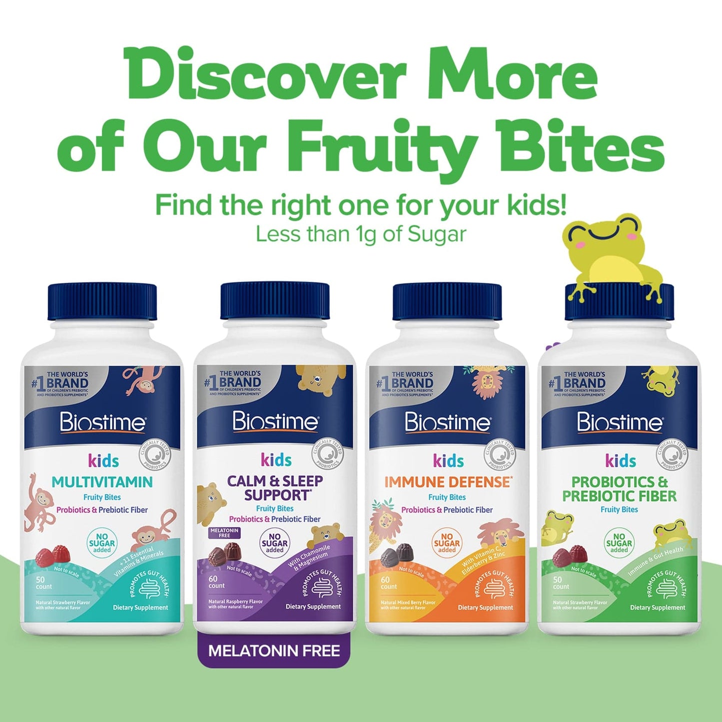 Kids Probiotics & Prebiotic Fiber Fruity Bites