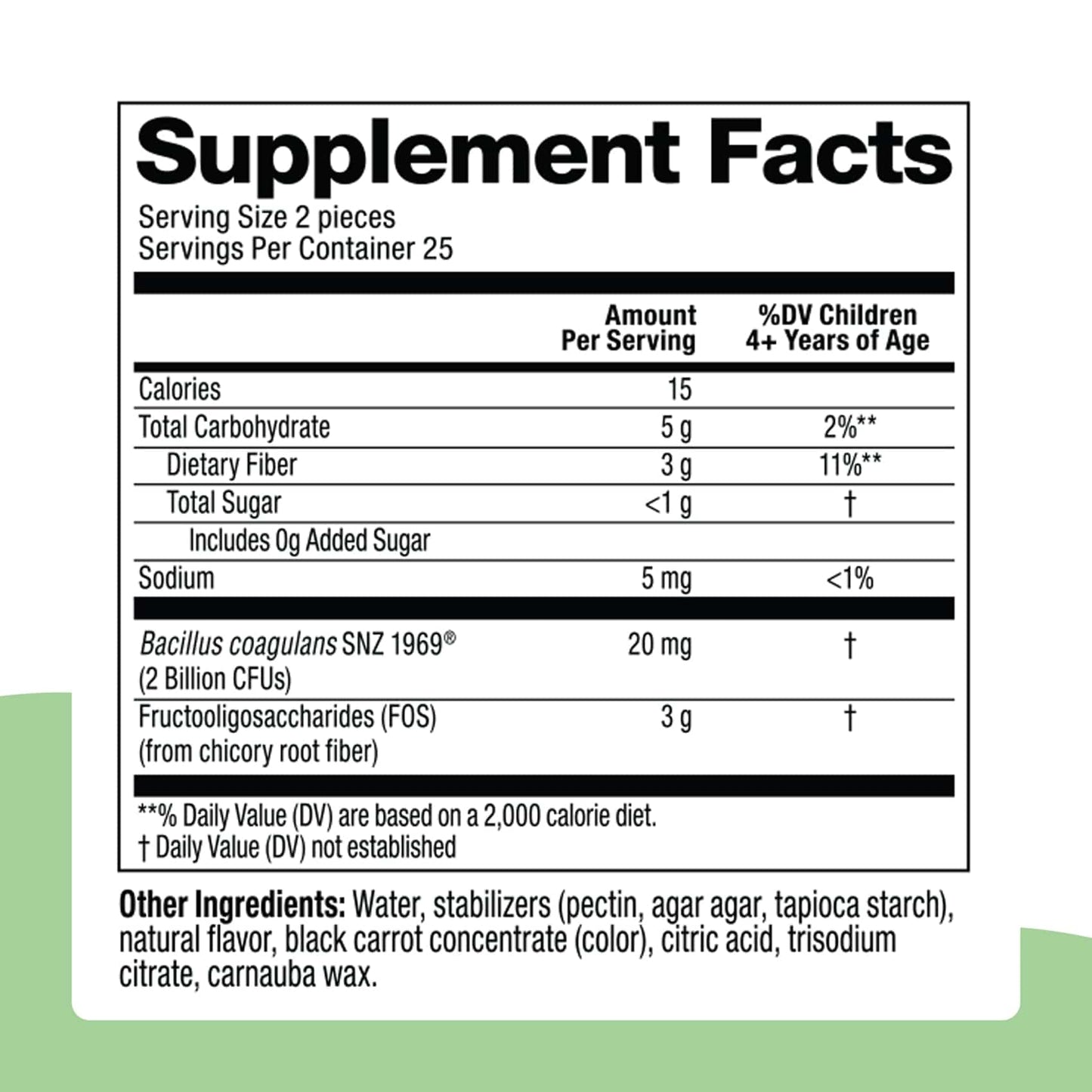 Kids Probiotics & Prebiotic Fiber Fruity Bites