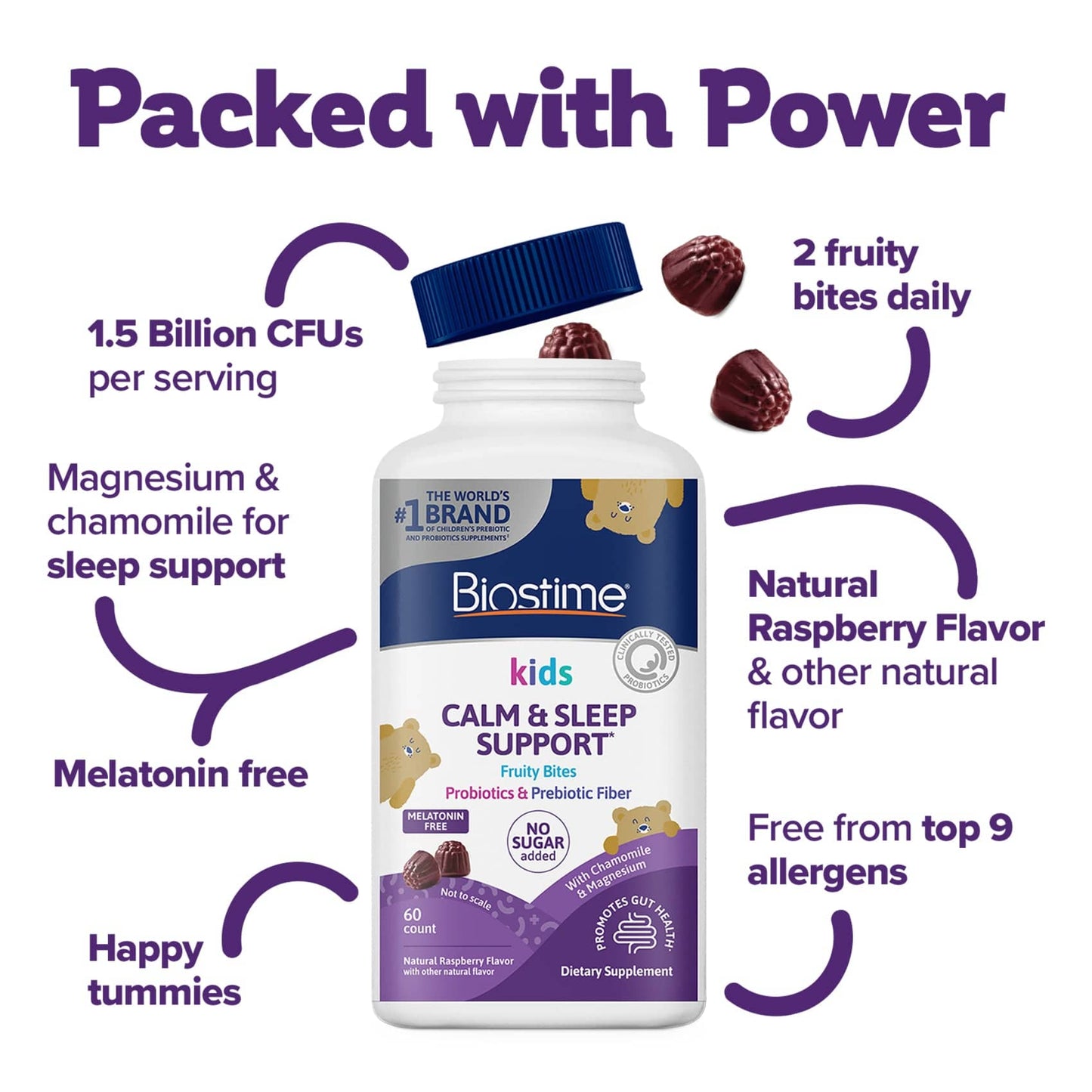 Kids Calm & Sleep Support* Fruity Bites