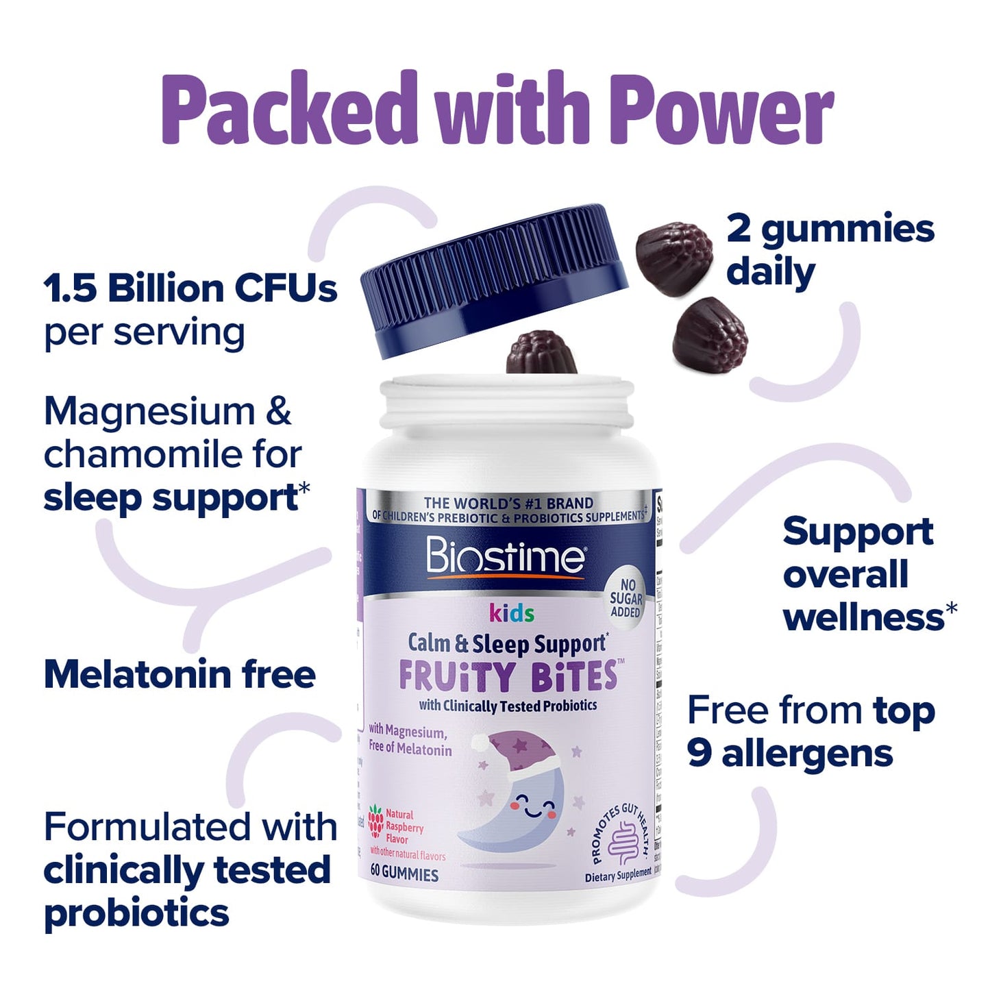 Kids Calm & Sleep Support* Fruity Bites