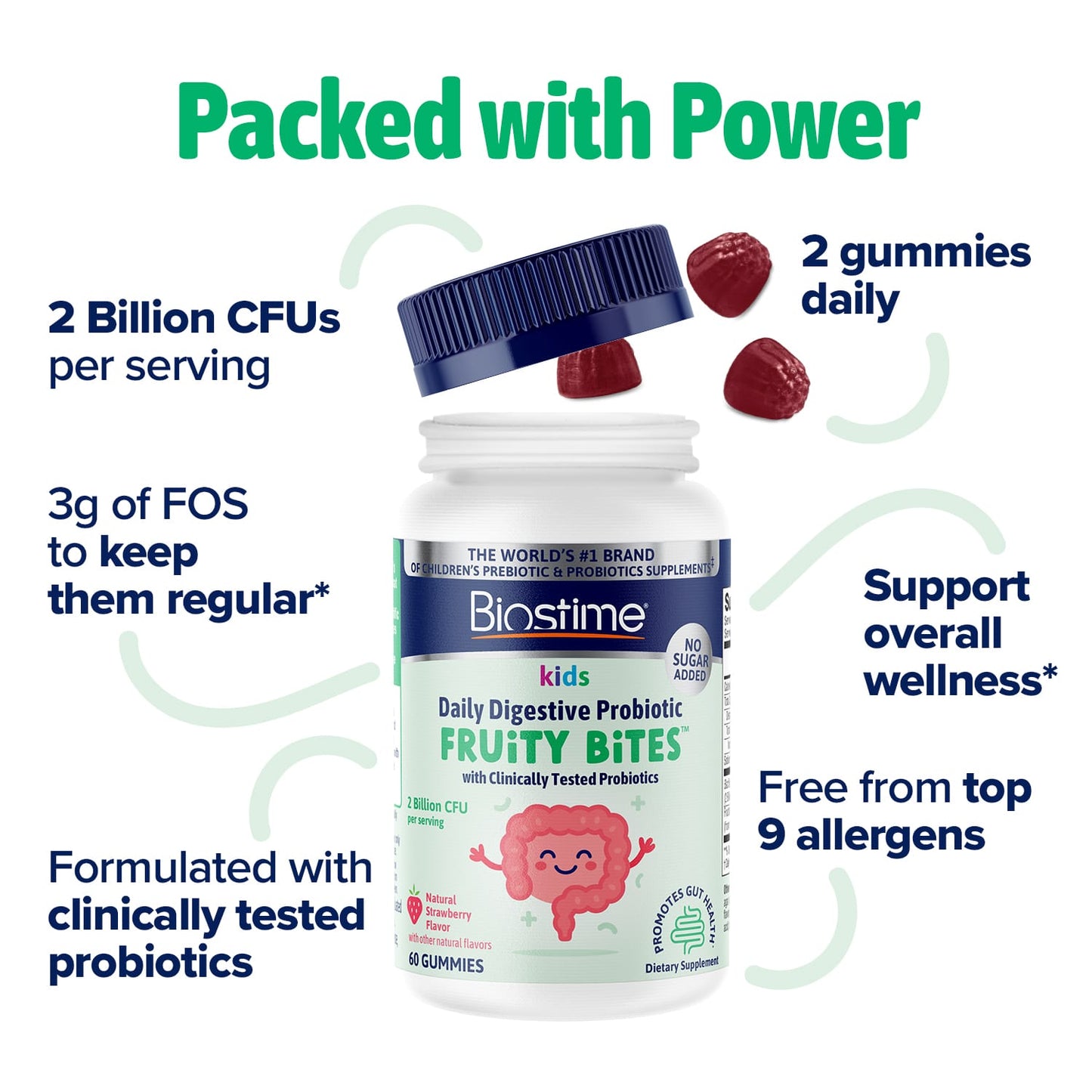 Kids Daily Digestive Probiotic Fruity Bites