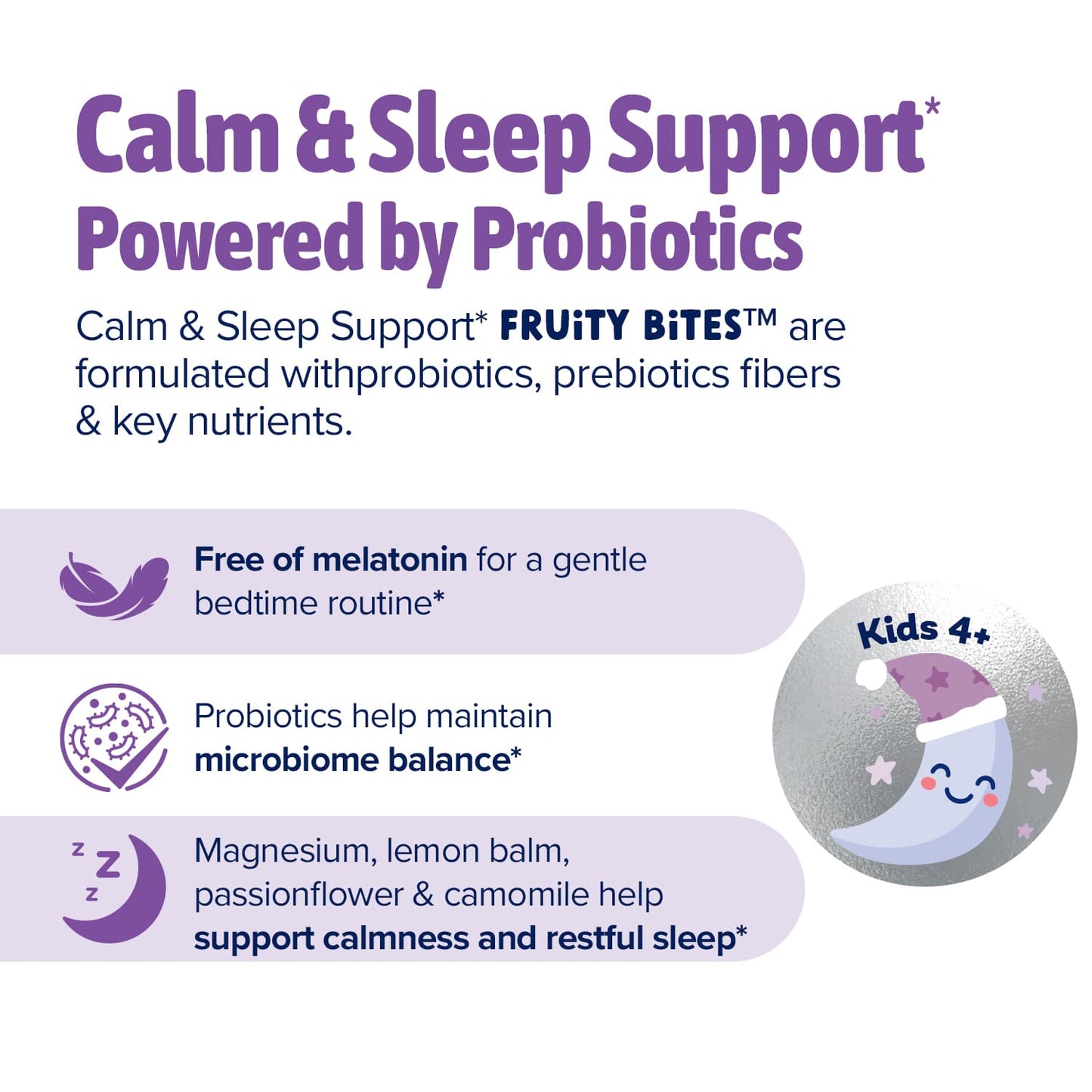 Kids Calm & Sleep Support* Fruity Bites